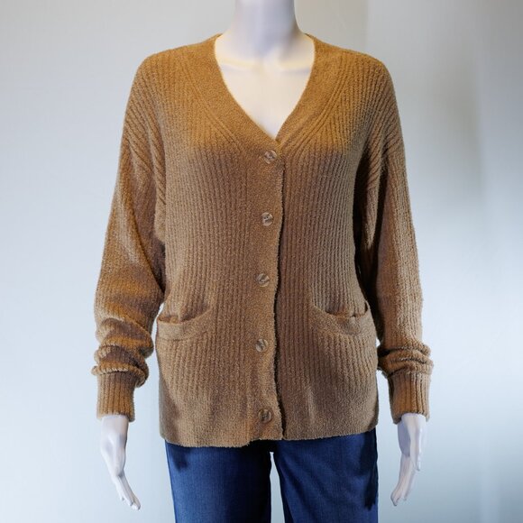 GRACE & LACE:  Bambü Ribbed Button Cardigan - Picture 3 of 9